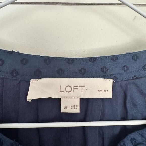 Ann Taylor Loft Women’s Small Swiss Dot Dress - Picture 2 of 6